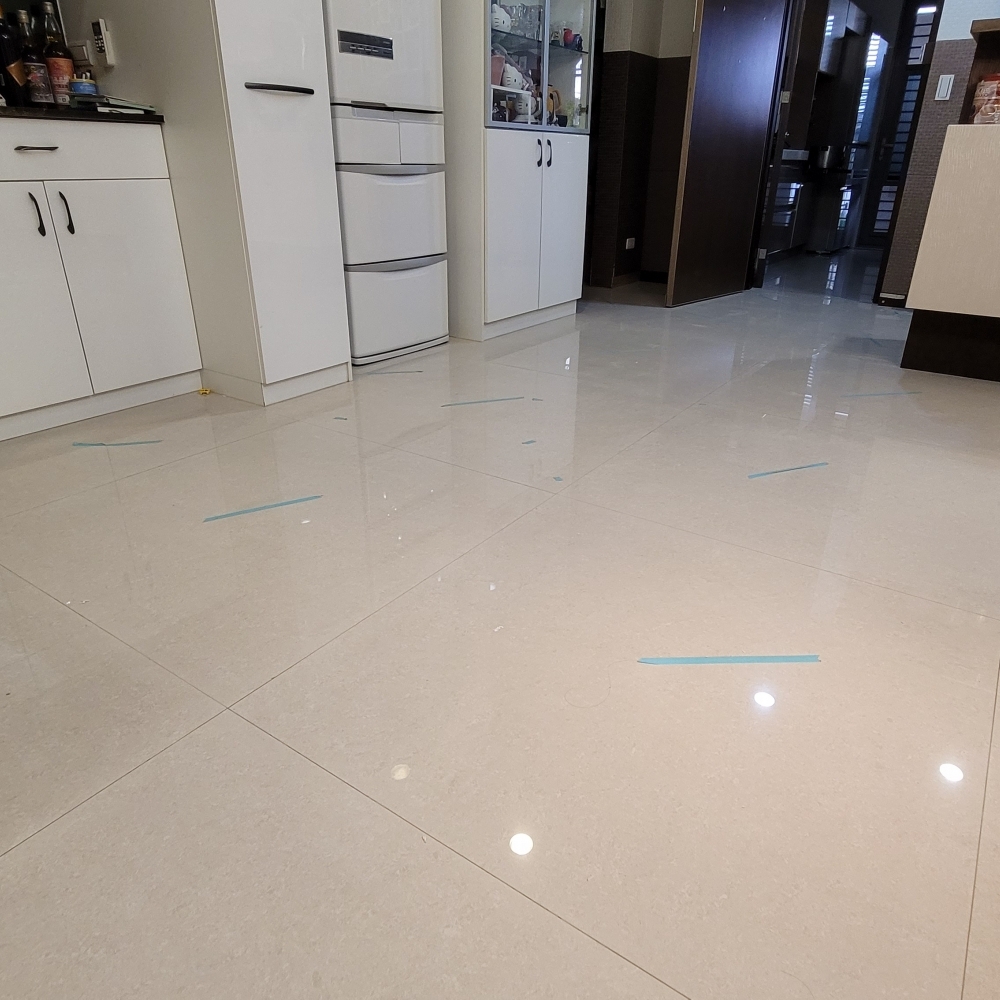 地磚隆起修繕--台中張公館