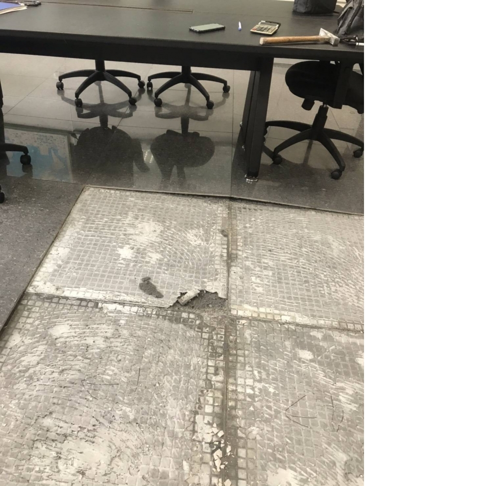 地磚隆起-鶯歌機械公司