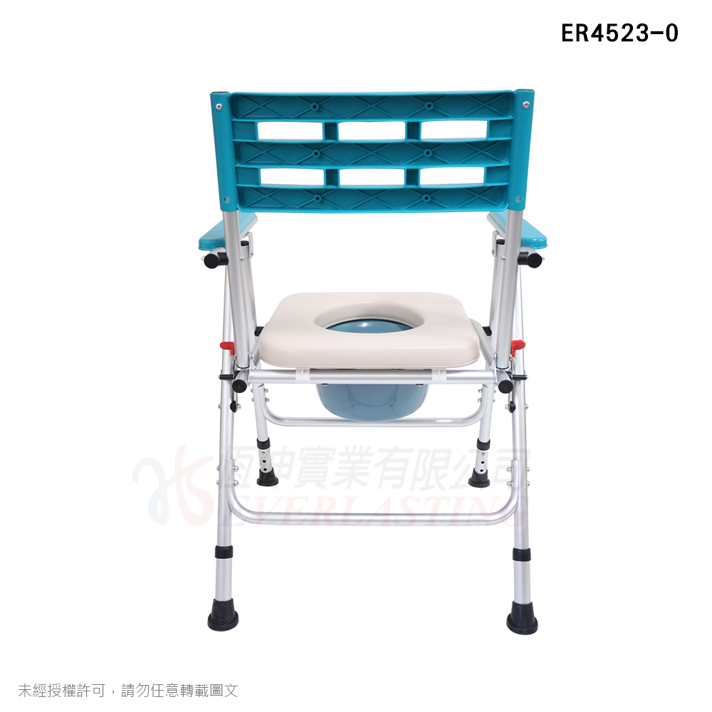 鋁合金無輪收合便椅-霧銀(軟/硬墊)