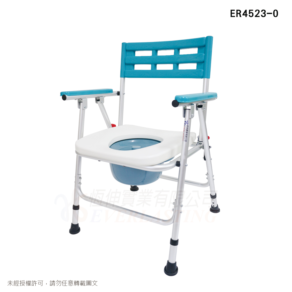 鋁合金無輪收合便椅-霧銀(軟/硬墊)