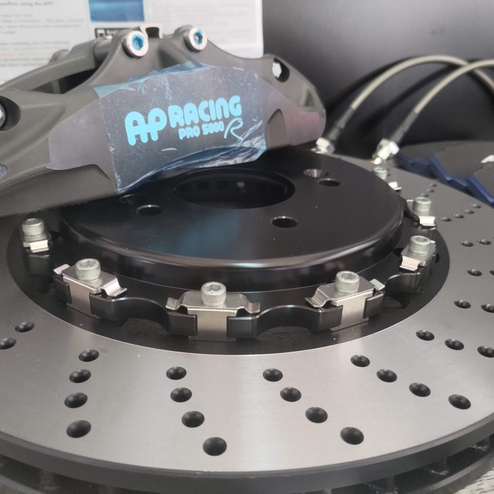 全新正AP CP9660 六活塞卡鉗+355mm全浮動碟盤套組