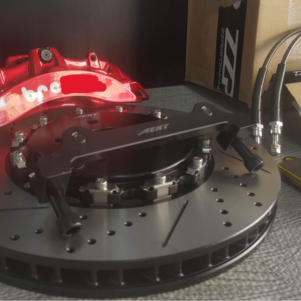 全新正BREMBO OE ZL1 六活塞卡鉗+380mm全浮動碟盤套駔