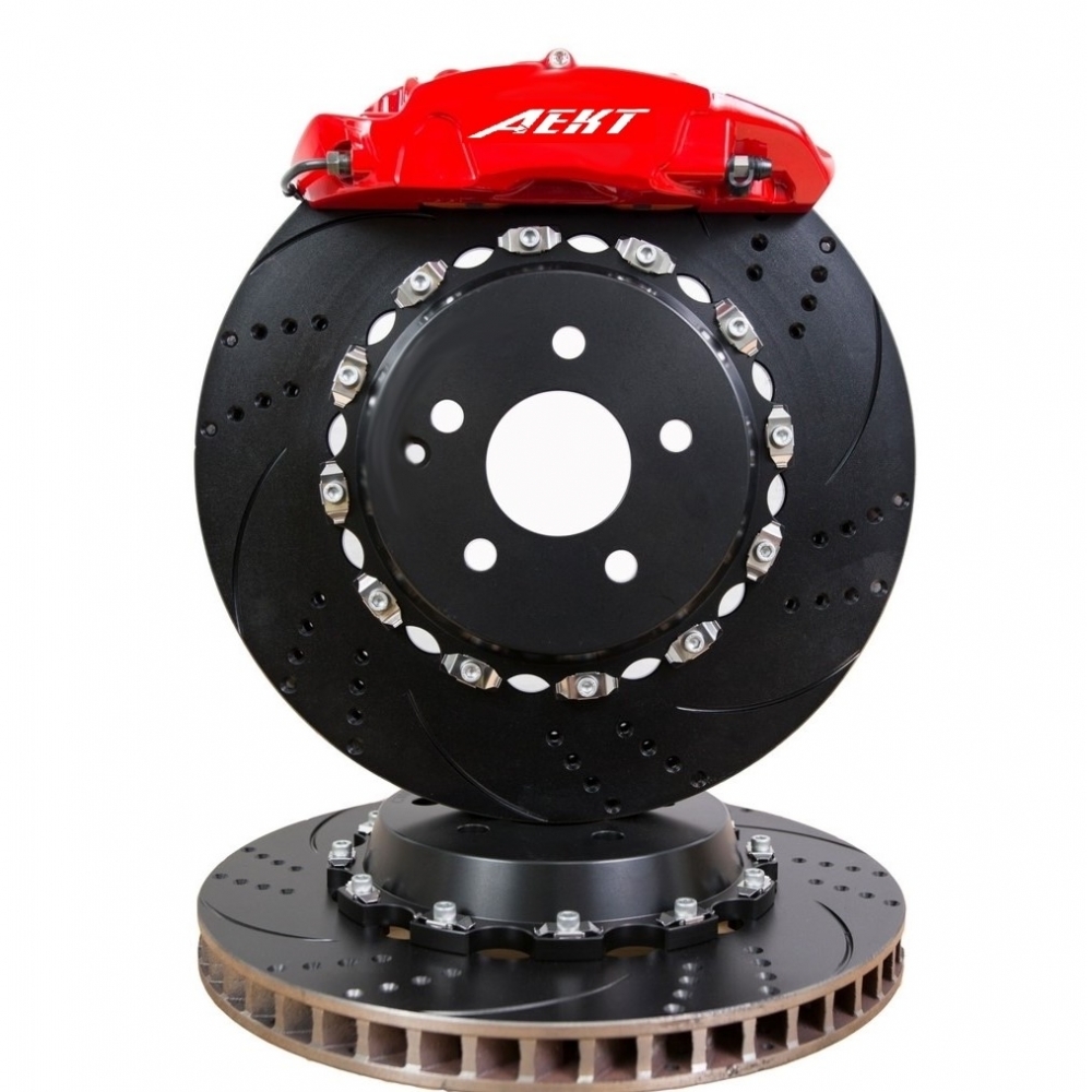 全新台製AEKT RT系列大四活塞卡鉗+全浮動330mm碟盤套組