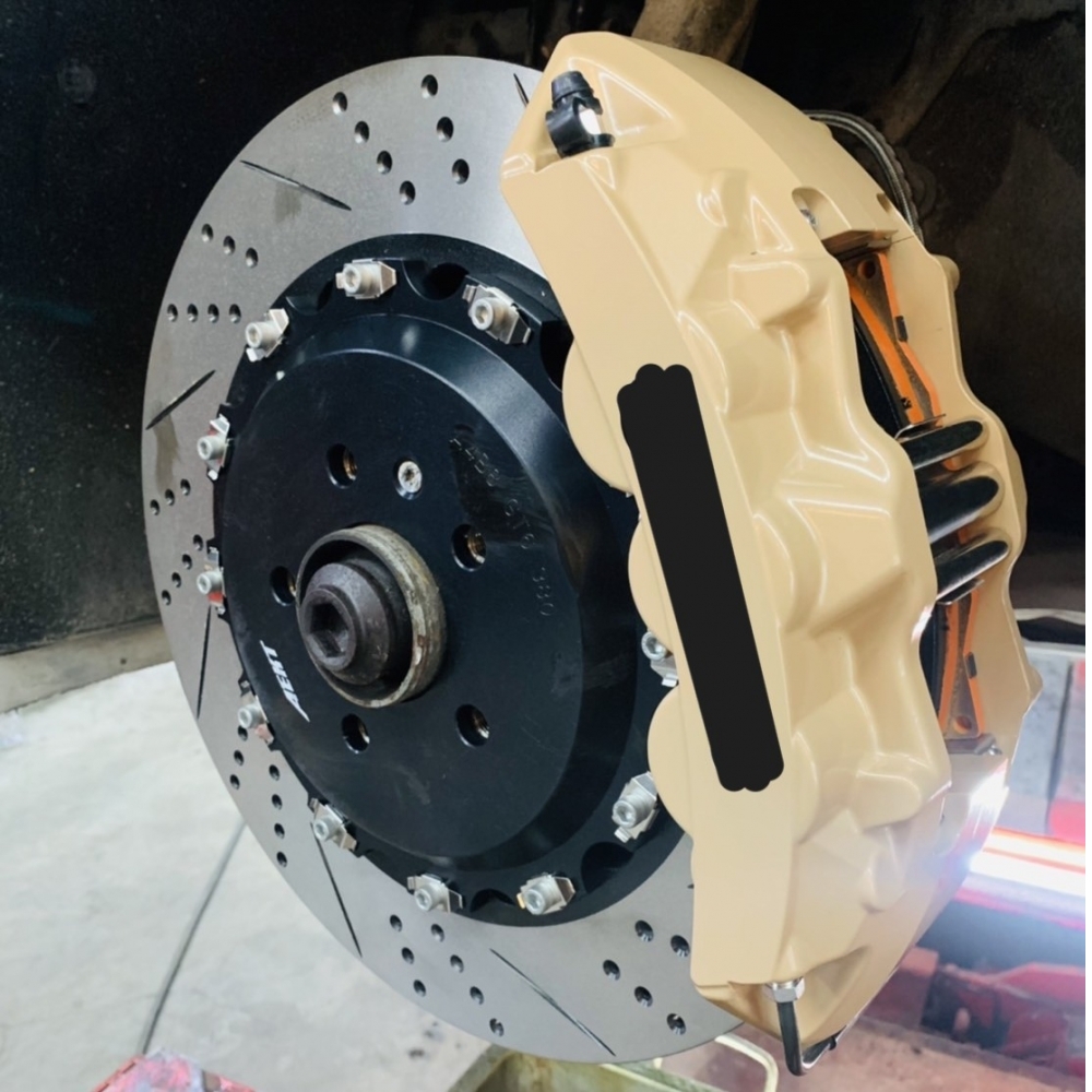 全新台製AEKT FT系列大六活塞卡鉗+全浮動380mm碟盤套組