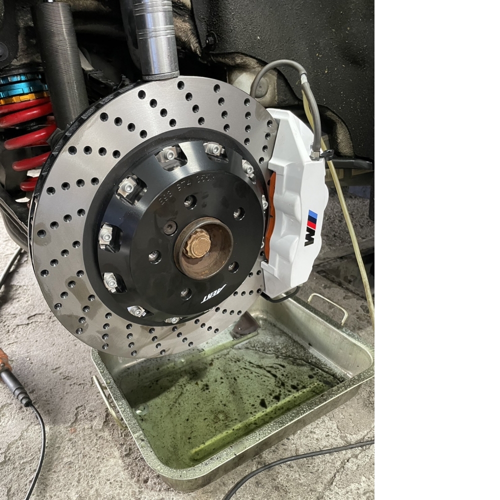 全新台製AEKT FT系列大四活塞卡鉗+全浮動355mm碟盤套組