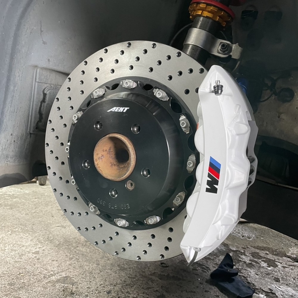 全新台製AEKT FT系列大六活塞卡鉗+全浮動330mm碟盤套組