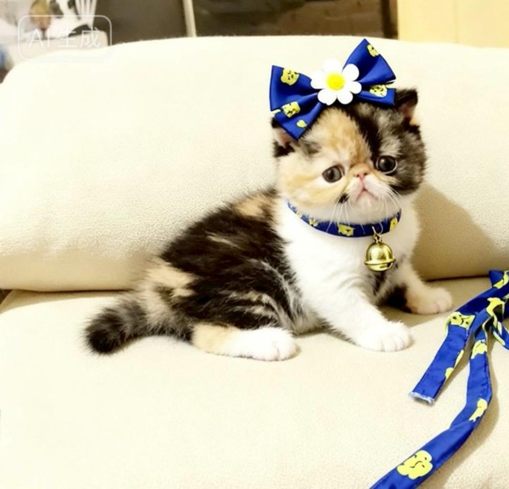 三花加菲貓女孩