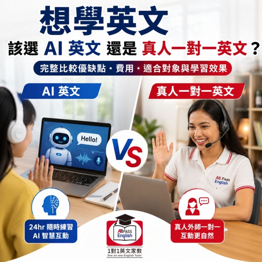 AI 英文 vs 真