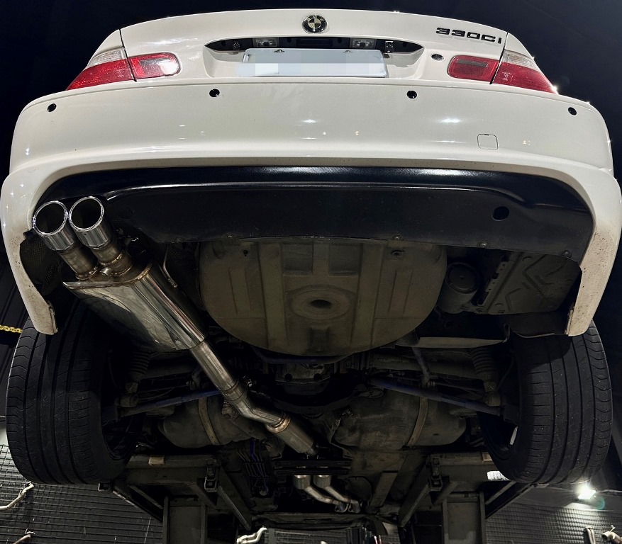 BMW e46 330 全段 頭段直通 中尾段閥門