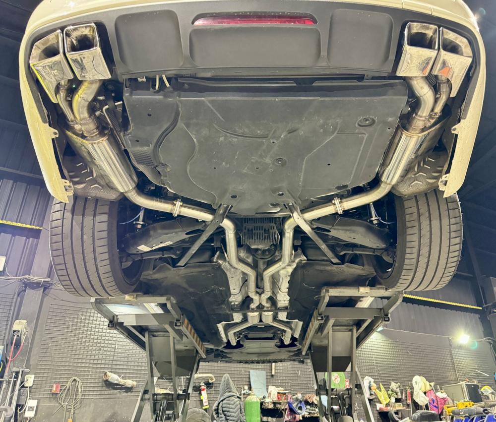 Benz W218 cls63 中尾段 炮彈 X派 尾桶閥門