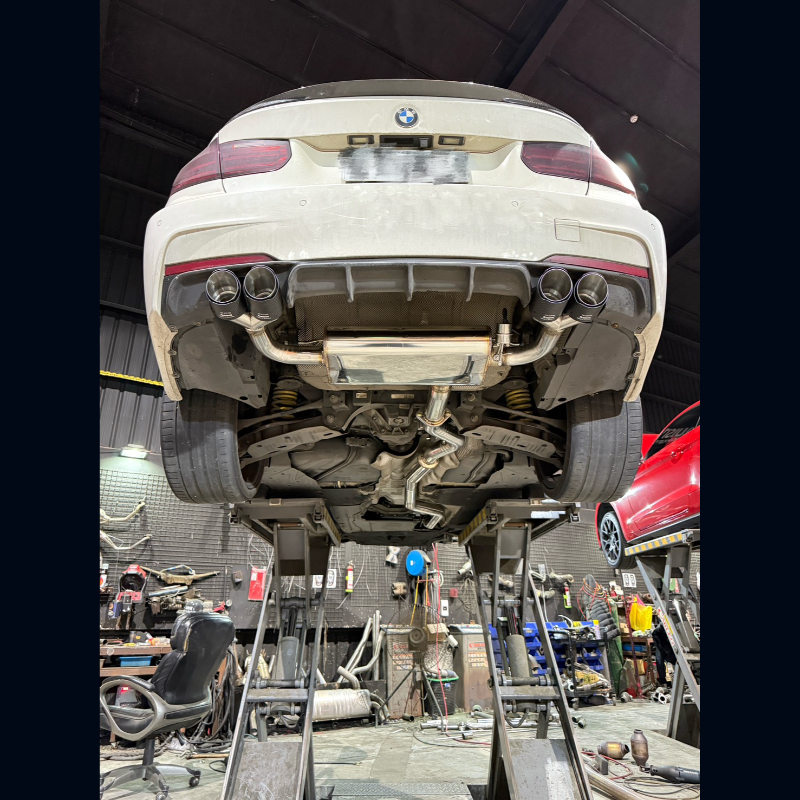 BMW F30 328 全段76  黨派直通 中尾段 炮彈 尾桶閥門