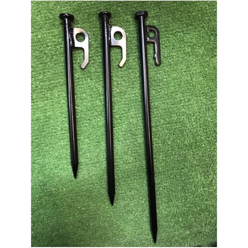 30cm(天幕用)-二代大黑釘30CM 特粗大黑釘 買10支送收納袋 營釘 大黑釘 露營釘 帳篷 炊事帳 天幕 大黑丁