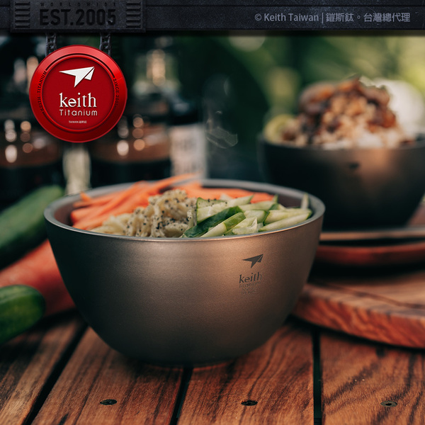 Keith Ti5354鎧斯鈦雙層鈦碗 550ml