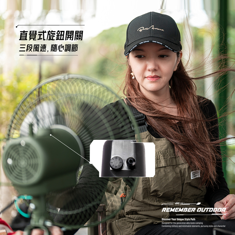 樂活不露 12吋風扇 擺頭風扇 電扇 風扇 靜音風扇 電風扇 露營風扇(可另購收納袋)