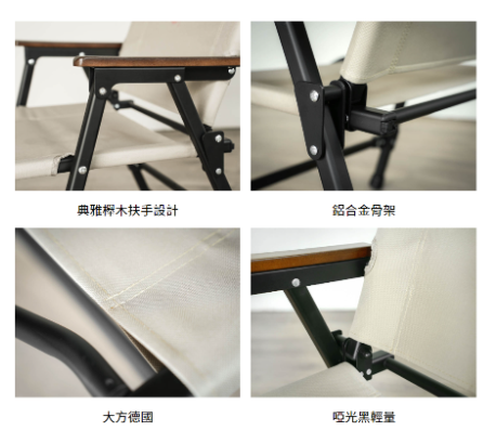 Z1軍風折疊椅-逐夢星空-20846-(黑色)