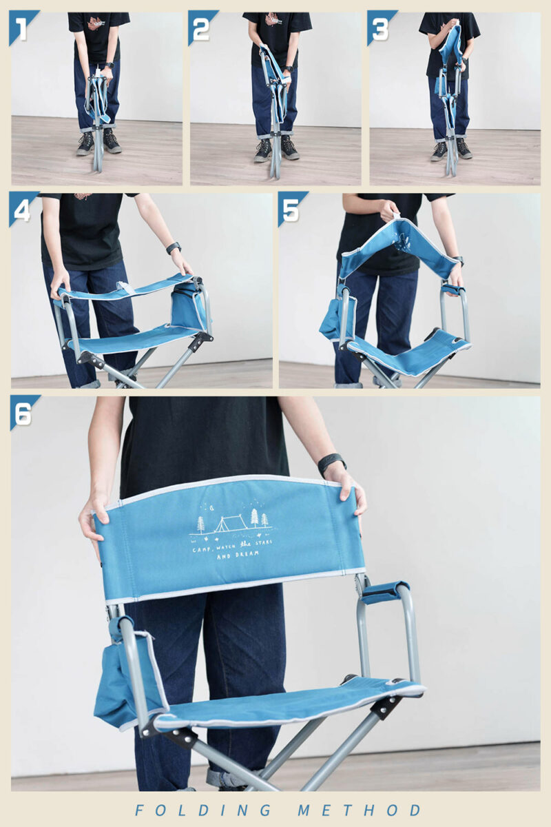 OB 逐夢星空【導演椅】藍色/卡其色