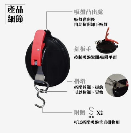 車用真空吸盤 車邊天幕用真空吸盤