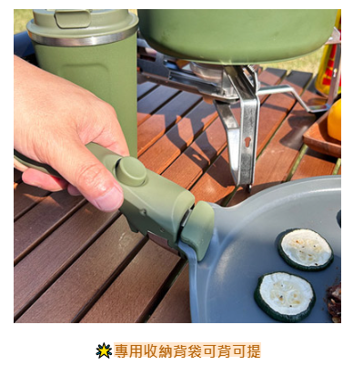 仙德曼 - 鑄造不沾煎烤盤鍋具組/可拆卸把手/附圓形收納袋(2色)