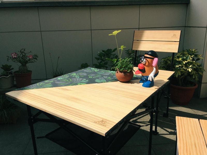 JG - T2實木折疊收納桌 (深木色/淺木色)