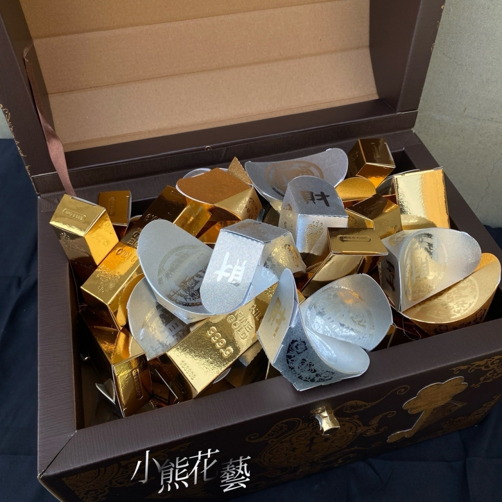 【紙紮】金銀財寶箱