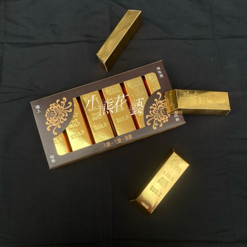 【紙紮】6入金條禮盒