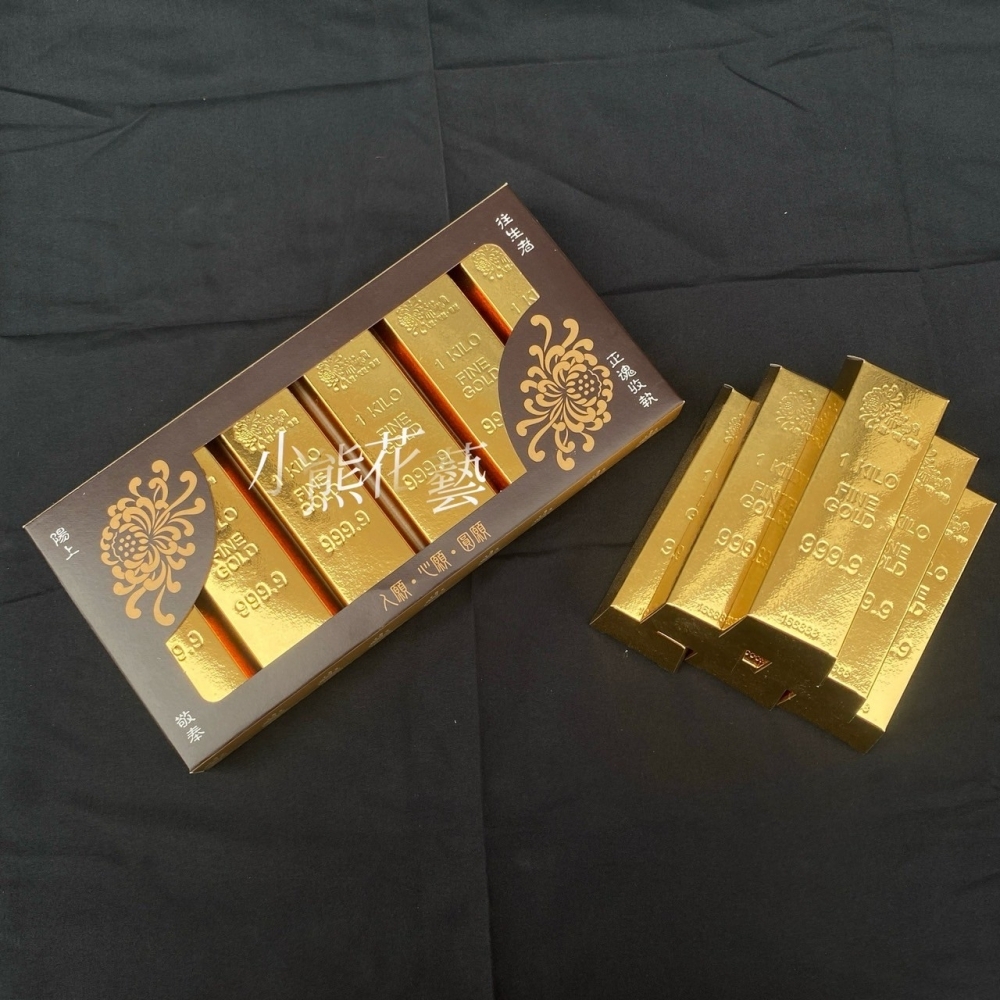 【紙紮】6入金條禮盒