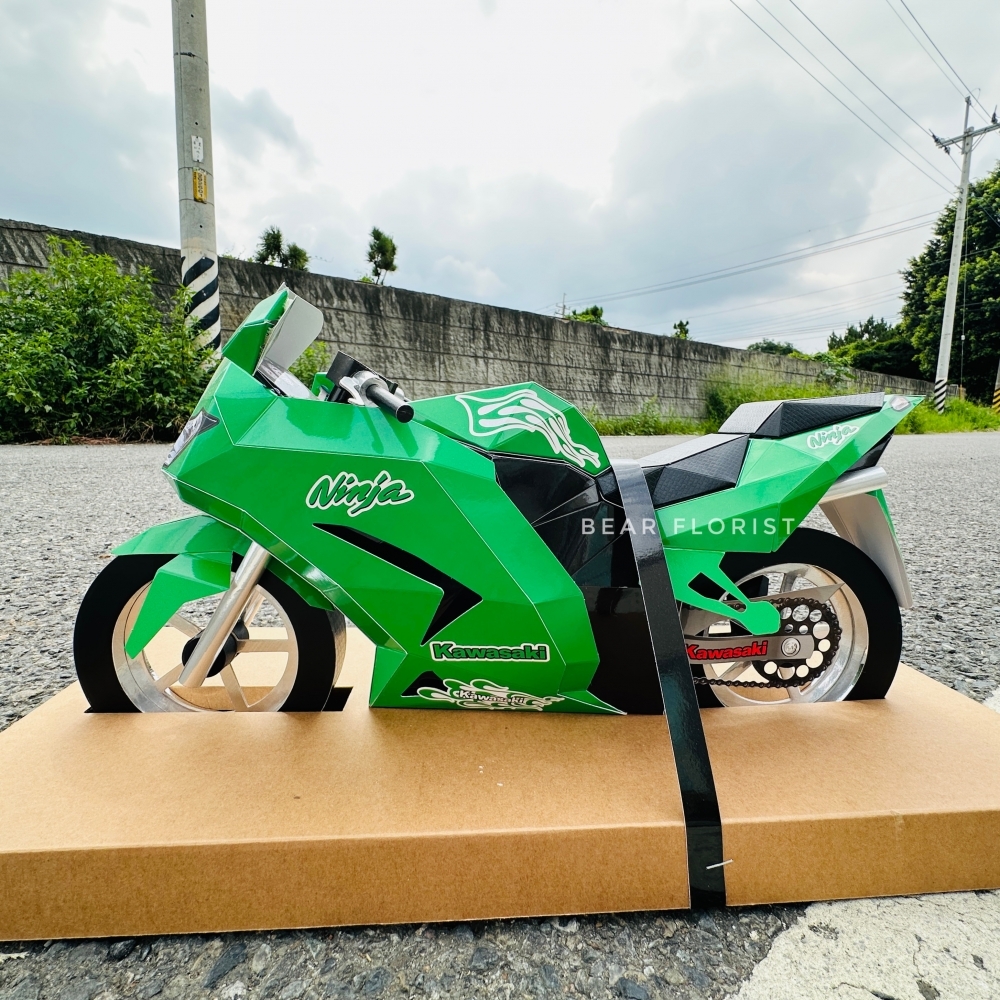 【紙紮重機】Ninja 250R 重機(綠)