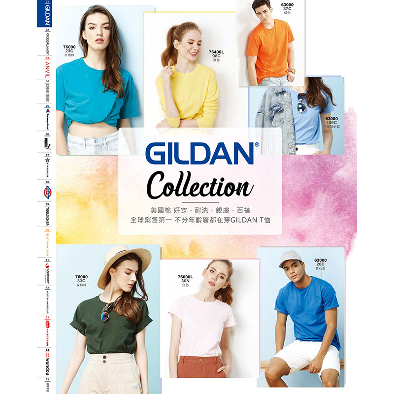 GILDAN混色T