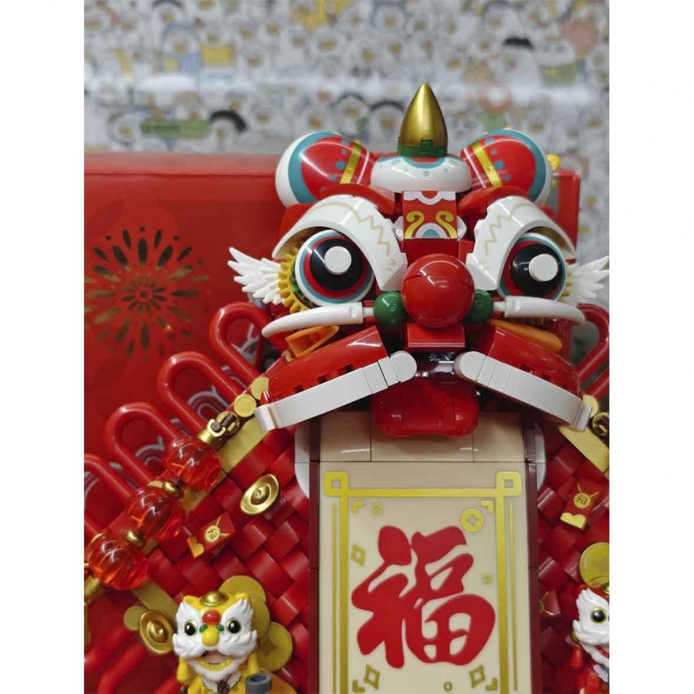 現貨森寶祥獅報福新年開運擺件