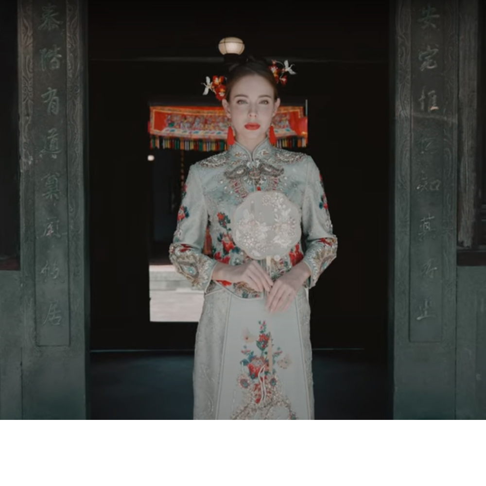 中式婚紗側拍｜華納婚紗