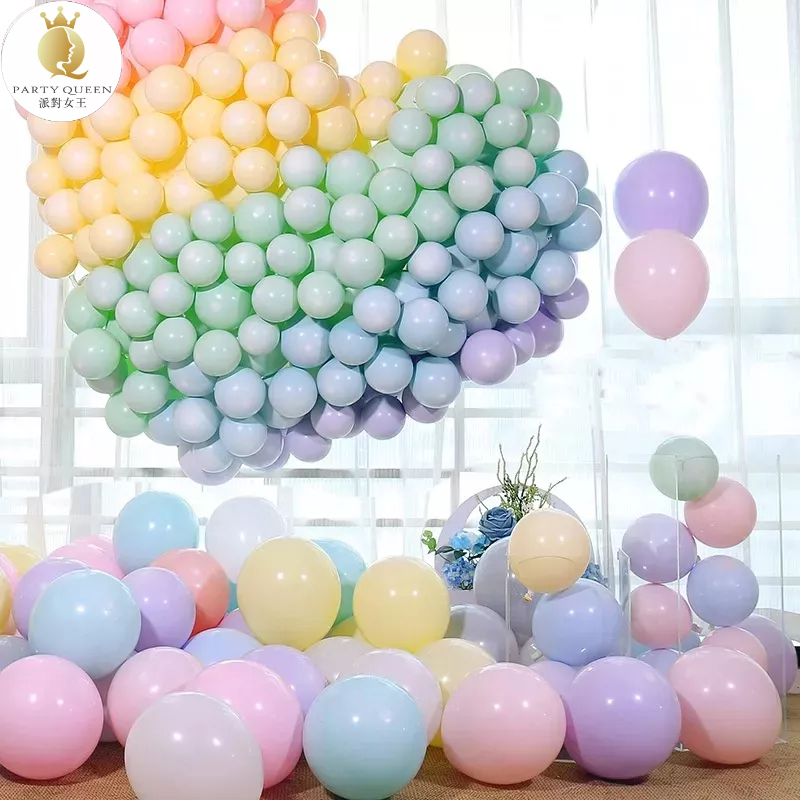 【24H快速出貨】馬卡龍氣球(5入) -生日派對 氣球 女朋友 告白 求婚 驚喜 浪漫 溫馨