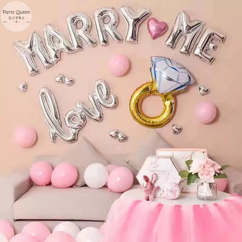 【24H快速出貨】MARRY ME系列 -求婚 嫁給我 氣球佈置 派對 女朋友 告白 情侶 驚喜 浪漫 溫馨