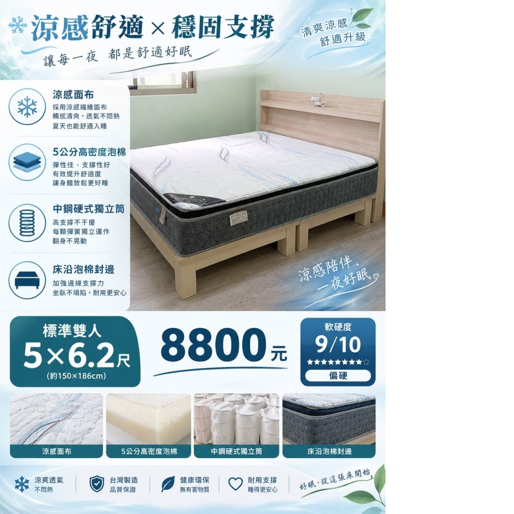 硬式支撐款獨立筒 8