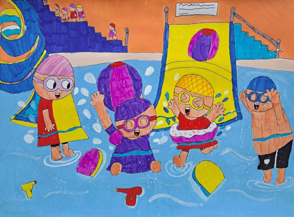 【113年九月～十二月兒童彩畫、幼兒美術學員作品】台中水彩畫教學,台中畫室