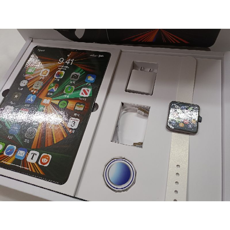 紙紮 立體仿真版 I pad +i watch附充電器