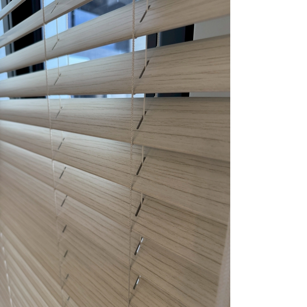 50mm米白印刷木紋仿木百葉