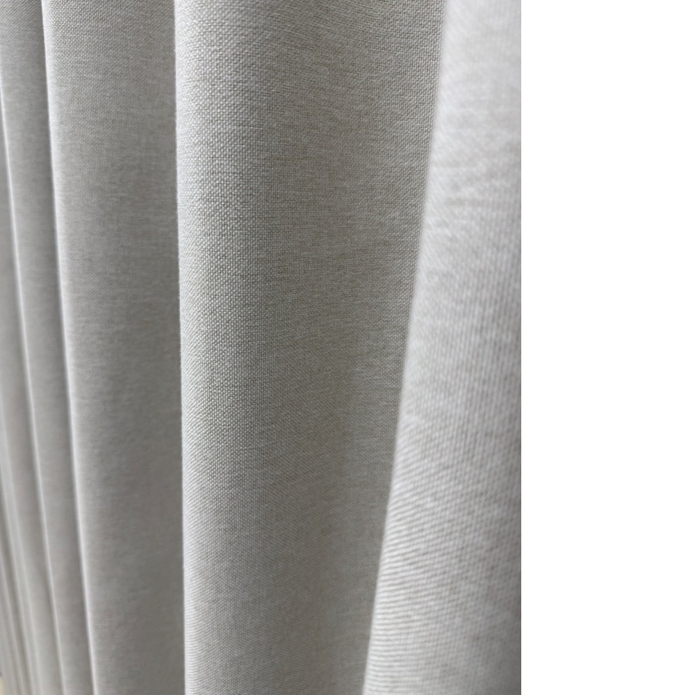 奶白色麻感全遮光科技無縫布