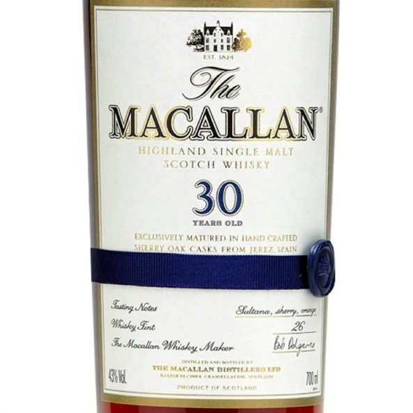 麥卡倫30年雪莉桶單一麥芽威士忌