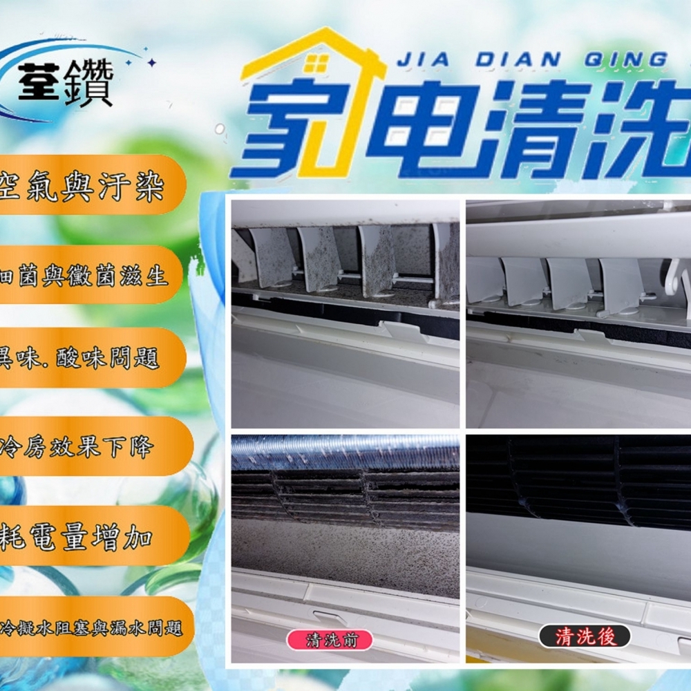 萬士益壁掛分離式冷氣精緻清洗