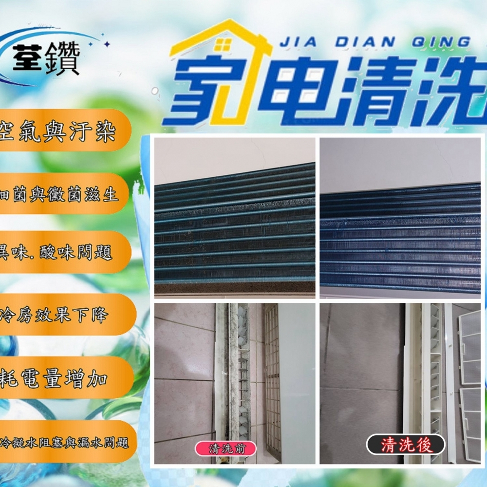 萬士益壁掛分離式冷氣精緻清洗