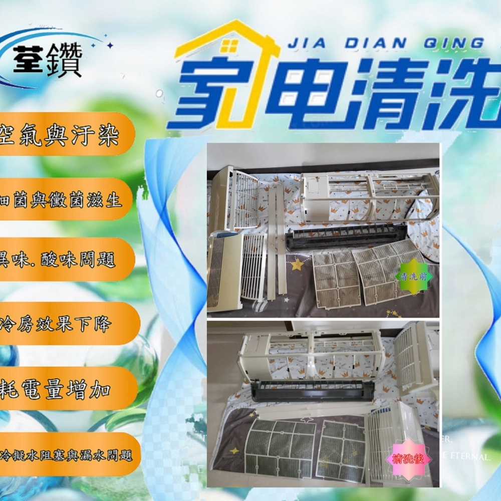 國際牌分離式冷氣精緻清洗5