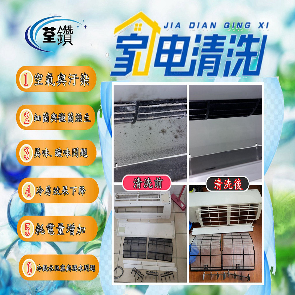 國際牌分離式冷氣精緻清洗1
