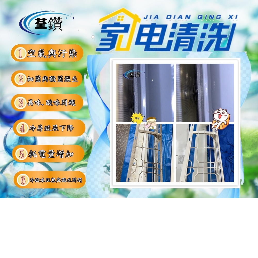 東元壁掛分離式冷氣精緻清洗1