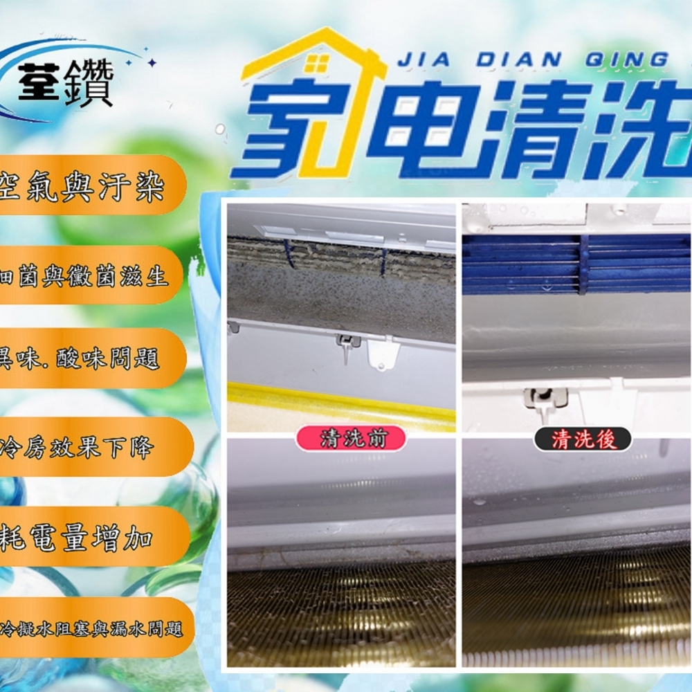 萬士益分離式冷氣精緻清洗1
