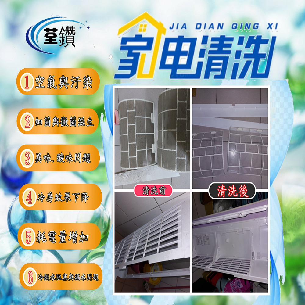 大同壁掛分離式冷氣精緻清洗