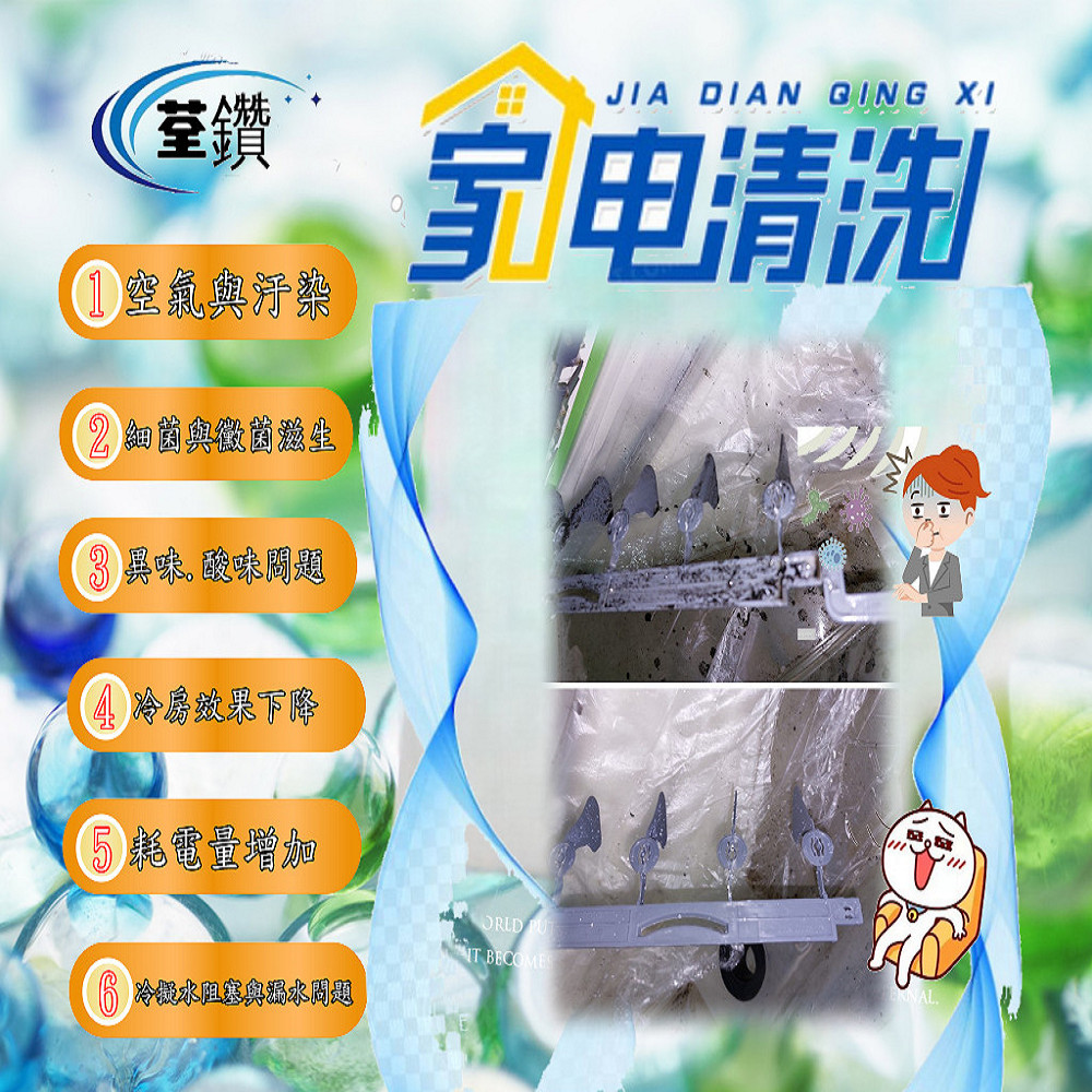 大同壁掛分離式冷氣精緻清洗