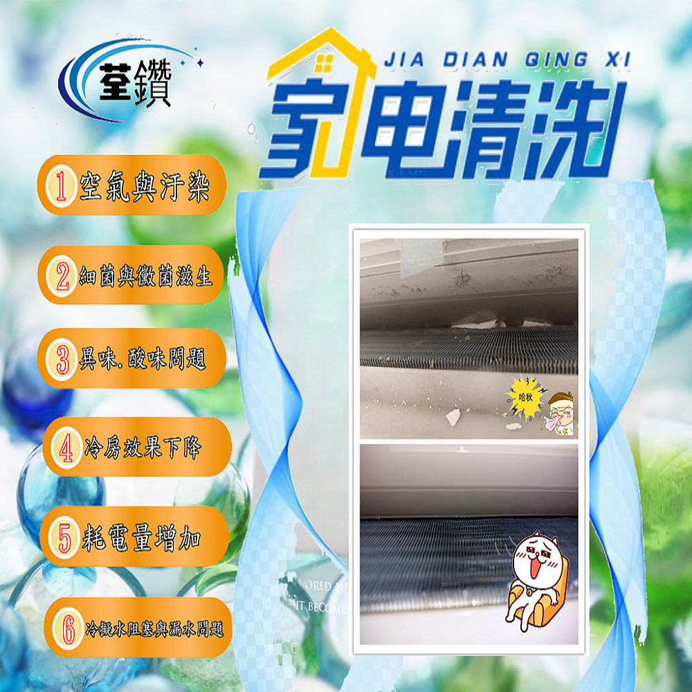 三洋1對1分離式冷氣精緻清洗