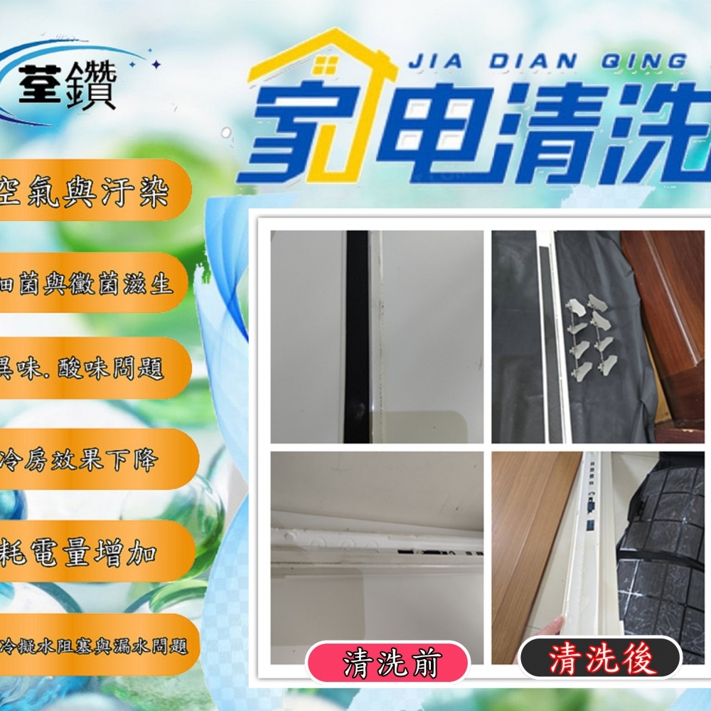 國際牌分離式冷氣精緻清洗(變形金剛)