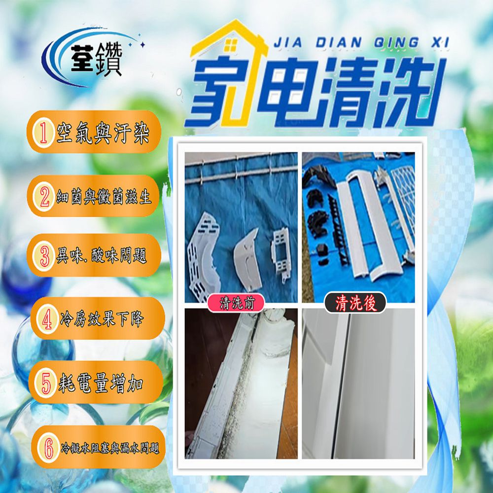 分離式冷氣全機拆解清洗1