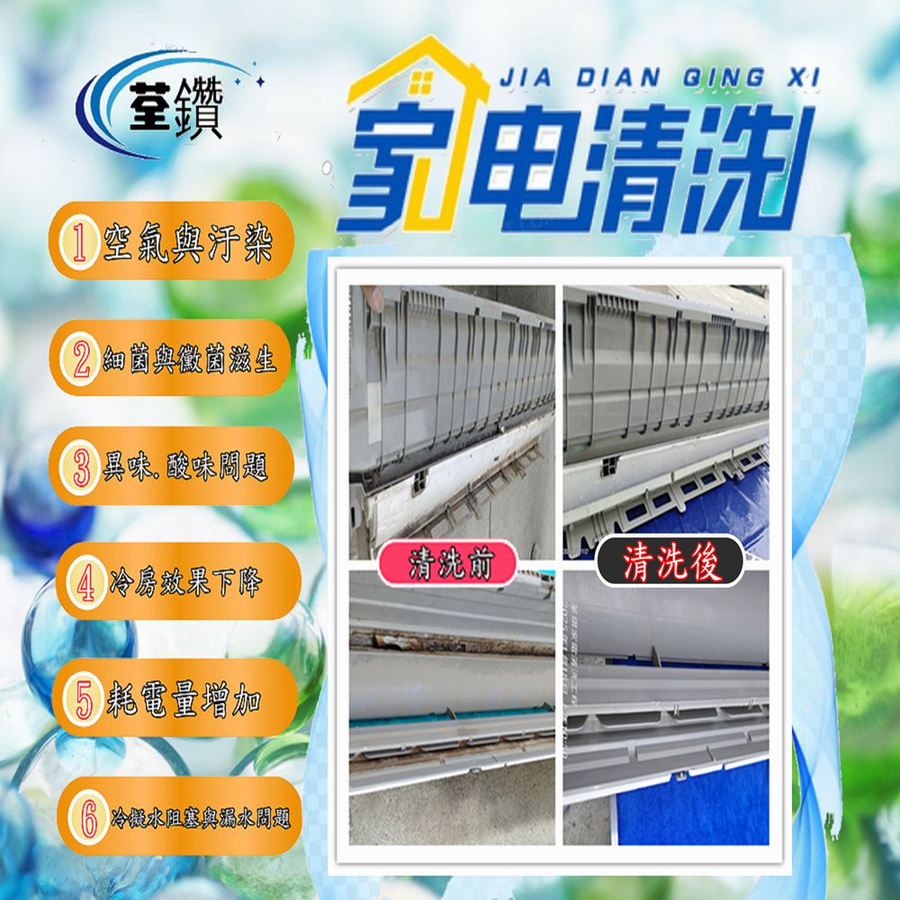 分離式冷氣全機拆解清洗1